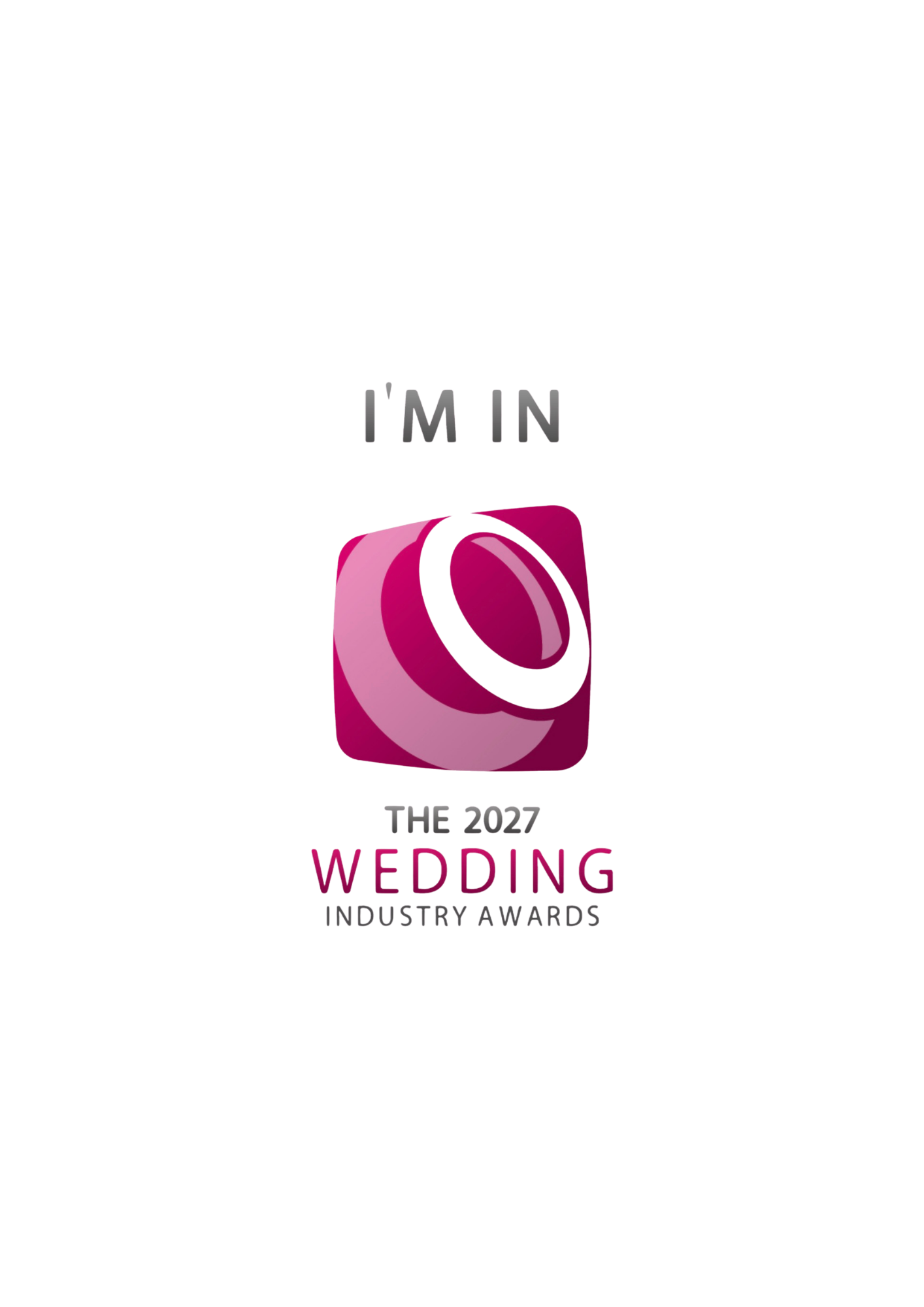 I'm in the 2027 Wedding Industry Awards
